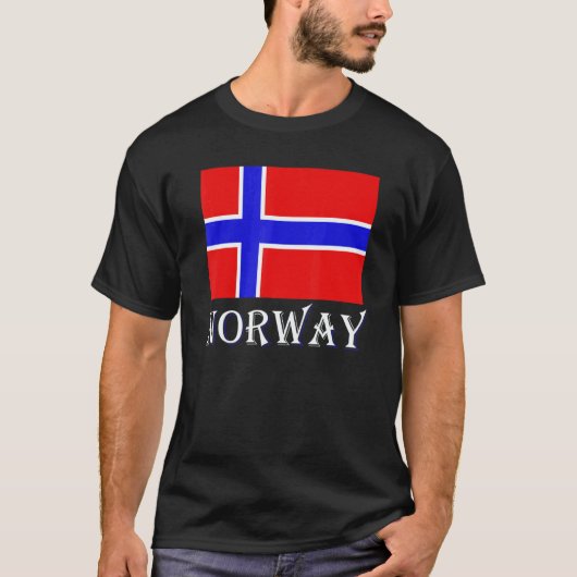 Scandinavia Norwegian Flag Nordic Country Norway T-shirt (Voorkant)