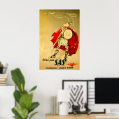 Scandinavia Print Viking Kunst SAS Reis Poste (Thuiskantoor)