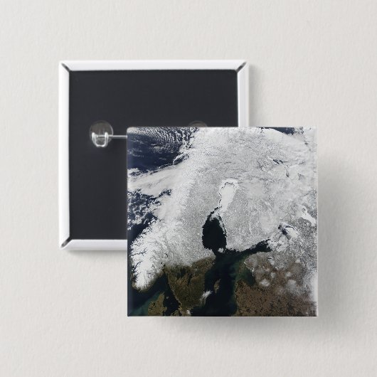 Scandinavia Vierkante Button 5,1 Cm (Voorkant /achterkant)