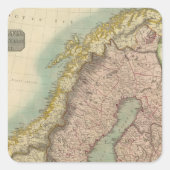 Scandinavia Vierkante Sticker (Voorkant)