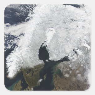 Scandinavia Vierkante Sticker
