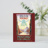 Scandinavia Vikings Cruise Travel Briefkaart (Staand voorkant)