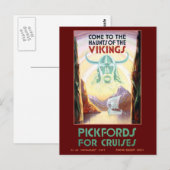 Scandinavia Vikings Cruise Travel Briefkaart (Voorkant / Achterkant)