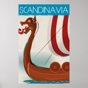 Scandinavia vintage-poster poster