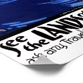 Scandinavia Vintage Travel Poster teruggezet (Hoek)