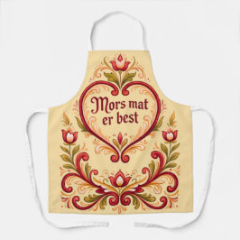 Scandinavian Apron, Mors mat er best Schort