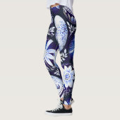 Scandinavian Blue Easter Egg Spring Floral Leggings (Links)