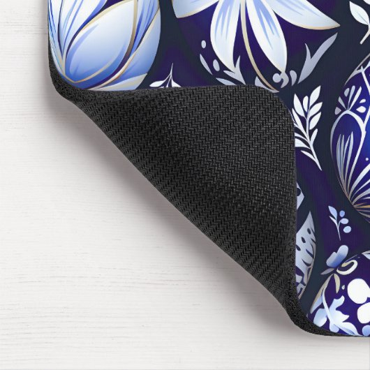 Scandinavian Blue Easter Egg Spring Floral Muismat (Hoek)