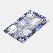 Scandinavian Blue Easter Egg Spring Floral Post-it® Notes (Schuin)