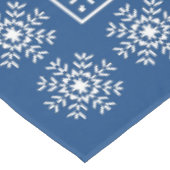 Scandinavian Blue Snowflake Pattern Tafelkleed (Gekanteld)