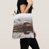 Scandinavian Boat House Landscape Tote Bag (Dichtbij)