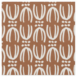 Scandinavian boho brown lines stof