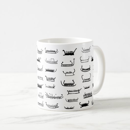 Scandinavian Bronze Age rock art Koffiemok (Voorkant rechts)