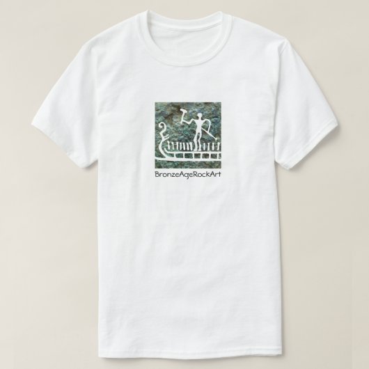Scandinavian Bronze Age rock art T-shirt (Design voorkant)
