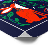 Scandinavian Bunny Flower Garden Poster (Hoek)