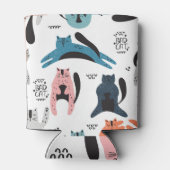 Scandinavian Cats: textielontwerp. Blikjeskoeler (Achterkant)