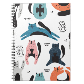 Scandinavian Cats: textielontwerp. Notitieboek