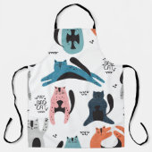 Scandinavian Cats:  textielontwerp. Schort (Voorkant)