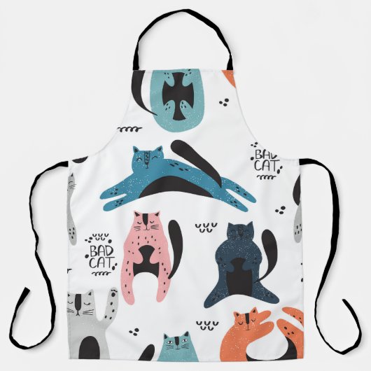 Scandinavian Cats:  textielontwerp. Schort (Voorkant)