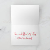 Scandinavian Christmas card Dala Horse and arbeath Feestdagen Kaart (Binnen)