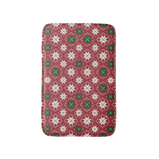 Scandinavian Christmas Fair Isle Edition 1 Badmat (Voorkant Verticaal)