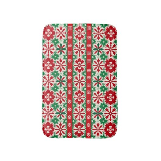 Scandinavian Christmas Fair Isle Edition 2 Badmat (Voorkant Verticaal)
