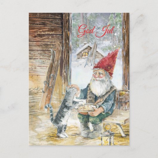 Scandinavian Christmas Feestdagenkaart (Voorkant)