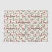 Scandinavian Christmas Gnome Tissue Paper Tissuepapier (Voorkant)