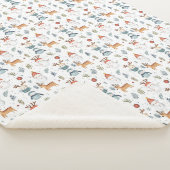 Scandinavian Christmas Nordic Winter Snowman Baby Sherpa Deken (3/4)