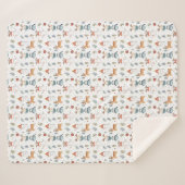 Scandinavian Christmas Nordic Winter Snowman Baby Sherpa Deken (Voorkant (horizontaal))