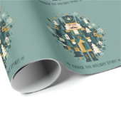 Scandinavian Christmas Nutcracker Cadeaupapier (Rol Hoek)