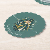 Scandinavian Christmas Nutcracker Kartonnen Onderzetters (Gekanteld)