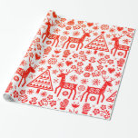 SCANDINAVIAN CHRISTMAS PATROON ROOD EN WITTE CADEAUPAPIER<br><div class="desc">AFBEELDING RODE EN WITTE PATROON SCANDINAVIAN VAN DREAMSTIME.COM</div>