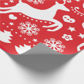 SCANDINAVIAN CHRISTMAS PATTERN GIFT WRAPPING CADEAUPAPIER (Hoek)