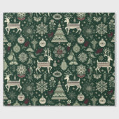 Scandinavian Christmas Time Cadeaupapier (Vlak)