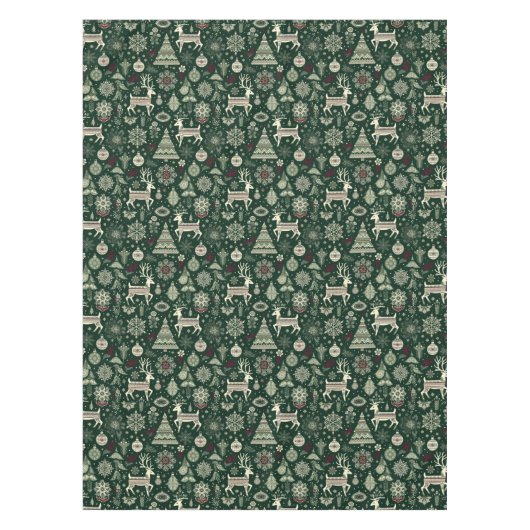 Scandinavian Christmas Time Tafelkleed (Voorkant)