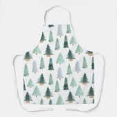 Scandinavian Christmas Tree Pattern Schort (Voorkant)