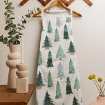 Scandinavian Christmas Tree Pattern Schort<br><div class="desc">Elegant pattern featuring beautiful painted Christmas trees in different shapes.</div>