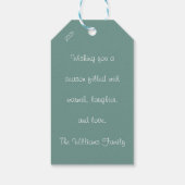 Scandinavian Christmas Tree with Gifts Cadeaulabel (Achterkant)