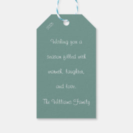 Scandinavian Christmas Tree with Gifts Cadeaulabel