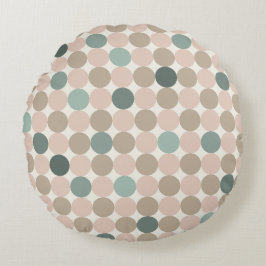 Scandinavian Circles Round Throw Pillow Rond Kussen