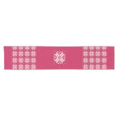 Scandinavian Crimson Red Holiday Table Runner Korte Tafelloper (Horizontaal)