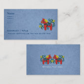 Scandinavian Dala Horse Business Visitekaartje (Voorkant / Achterkant)