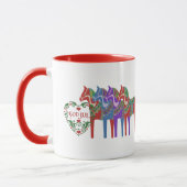 Scandinavian Dala Horse God jul Kerstmis Mok (Links)