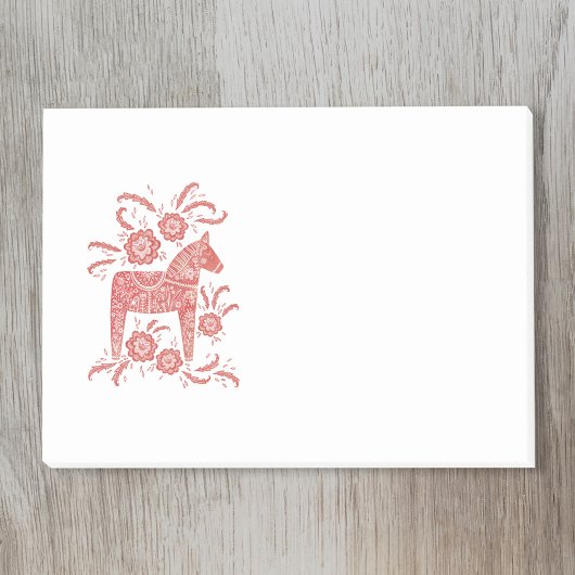 Scandinavian Dala Horse Post-it® Notes