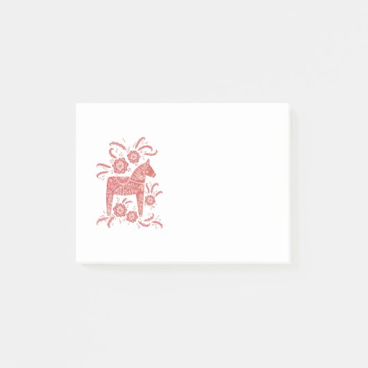 Scandinavian Dala Horse Post-it® Notes (Voorkant)