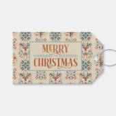 Scandinavian Deer Holiday Cadeaulabel (Voorkant (Horizontaal))