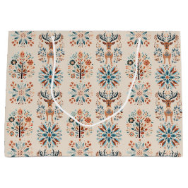 Scandinavian Deer Holiday Groot Cadeauzakje