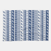 Scandinavian Deer Holiday Print Theedoek (Horizontaal)