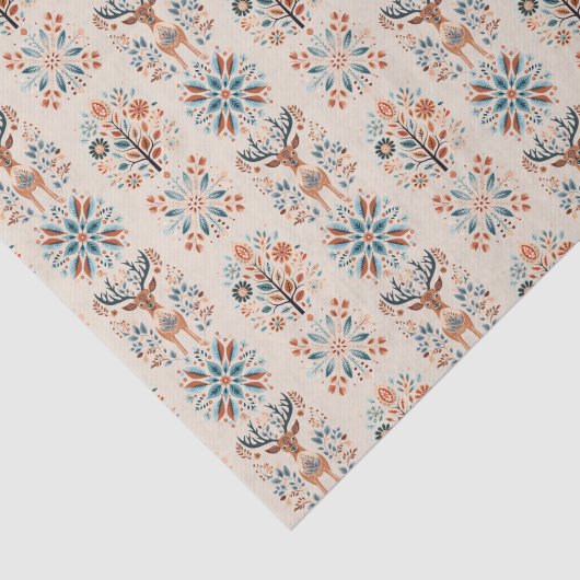 Scandinavian Deer Holiday Tissuepapier (Detail)